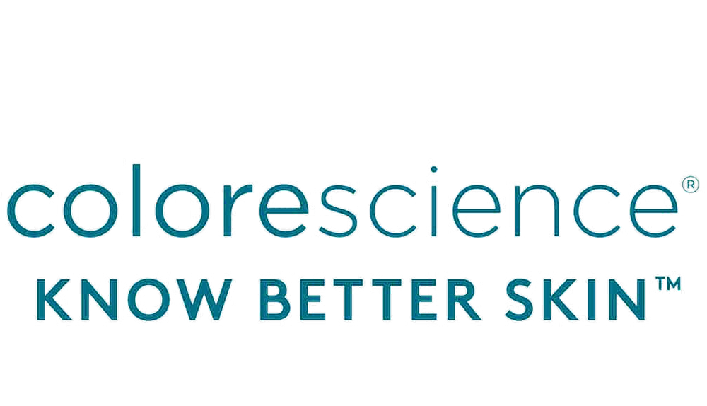 Colorescience logo and tagline for skincare.