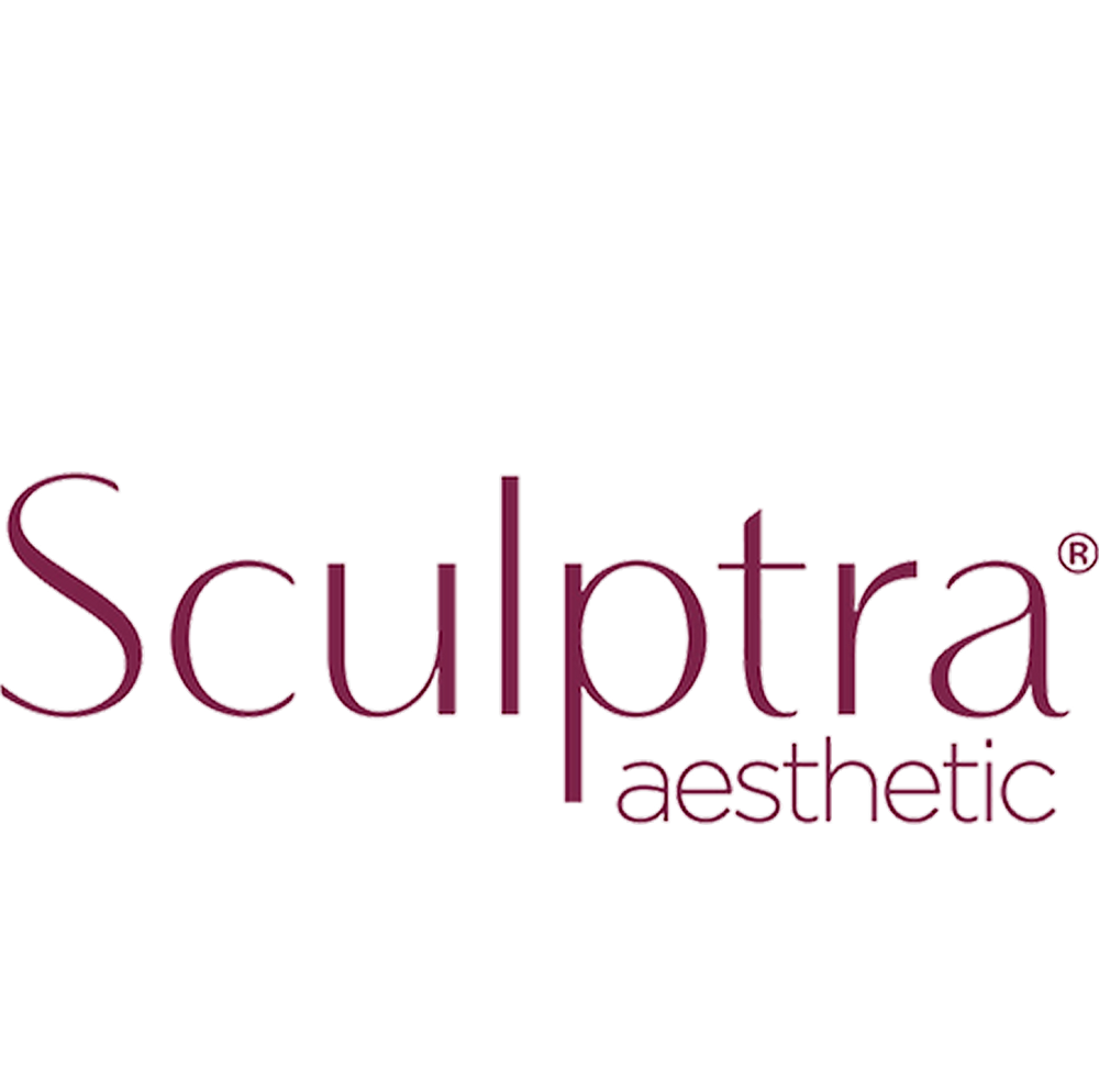 Sculptra Aesthetic logo design element.