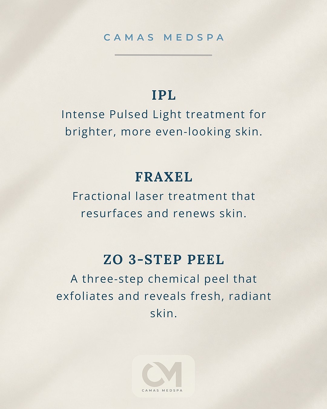 Camas Medspa skin treatment options and benefits.